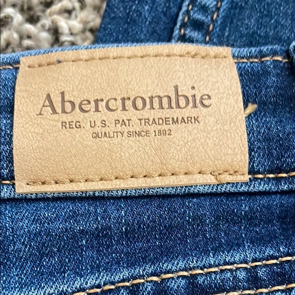 Abercrombie Kids Dark Blue Distressed Jeans - Picture 4 of 8